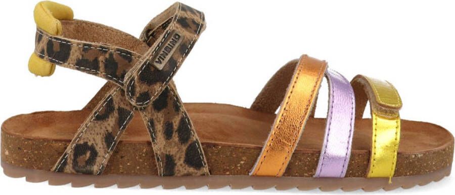VINGINO leren sandalen bruin multi Leer Meerkleurig 25