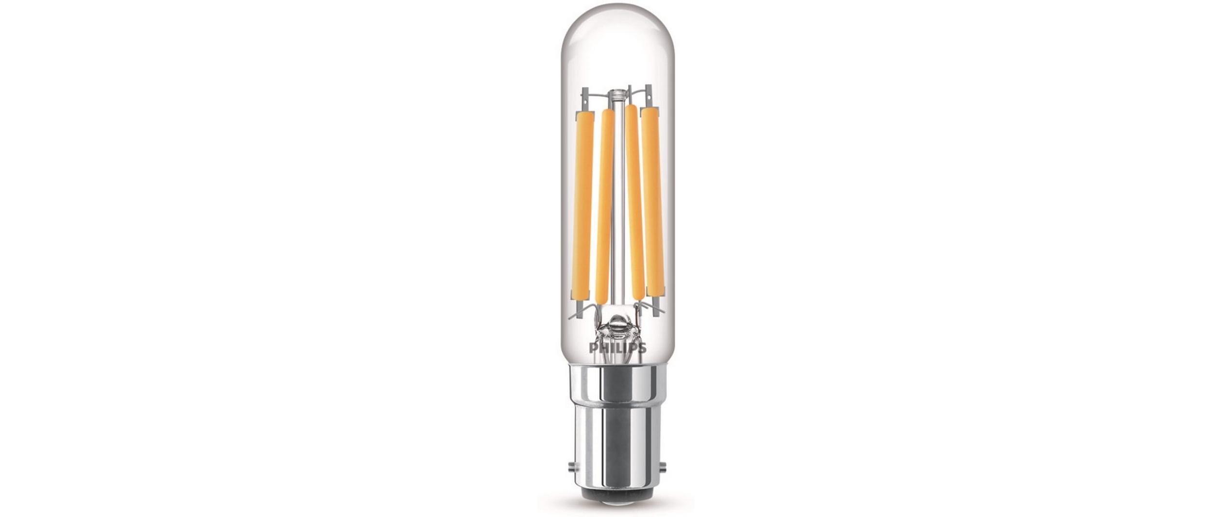 LED T20 l Stablampe, B15, Klar, Warmweiss, 60W ErsatzWarmweisses LED-Leuchtmittel T20 l mit klarem Glas