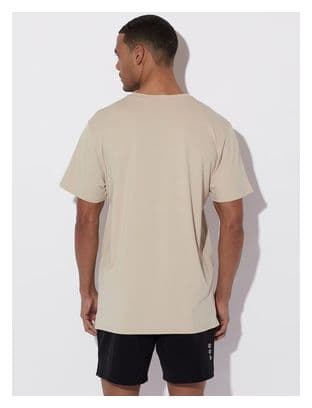 Maillot manches courtes Running Circle Agility Beige