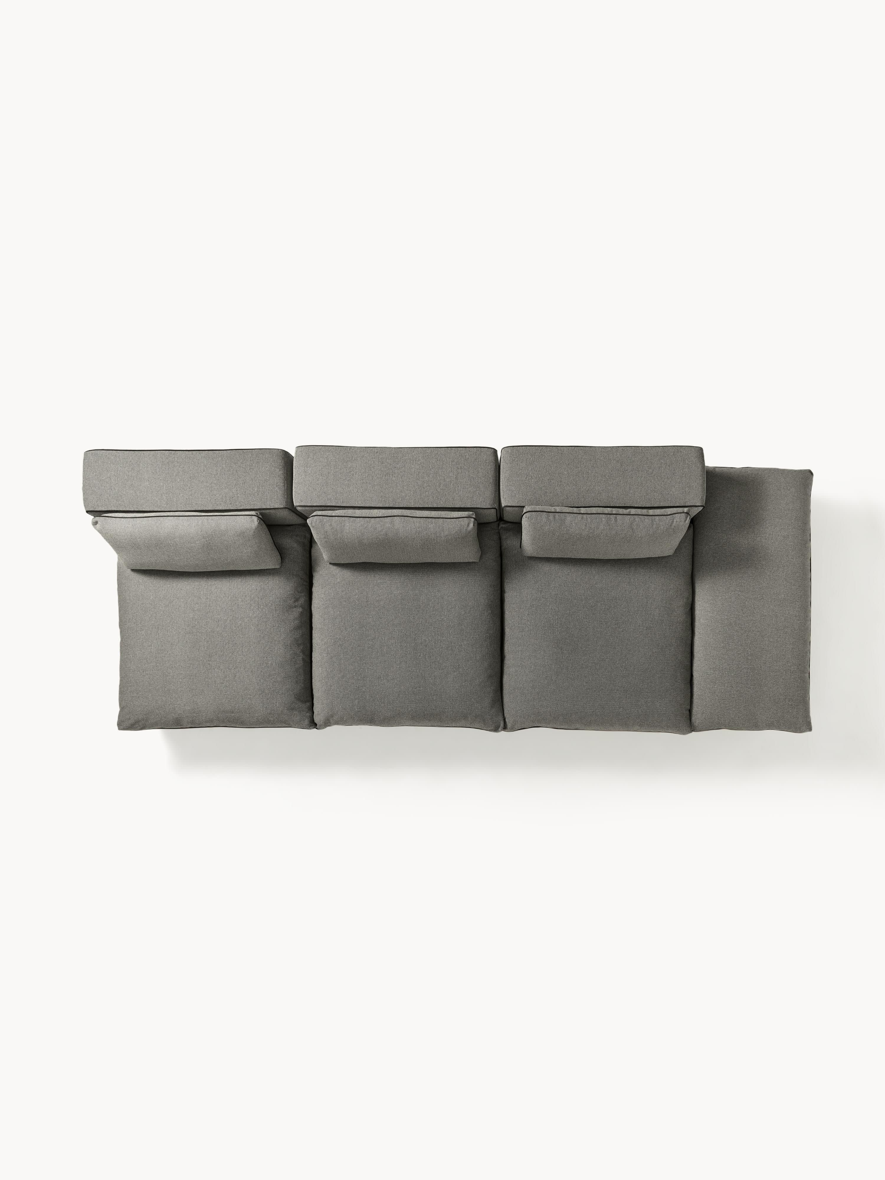 Modulaire XL-bank Felix (3-zits) met poef