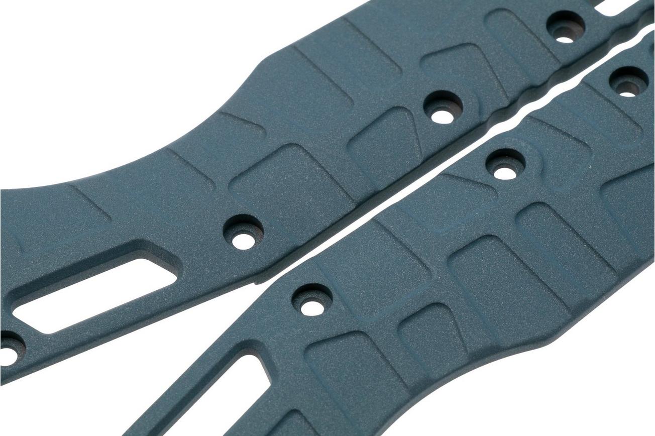Lex Custom Microtech MSI Standard Issue Scales V2 MMSI2TH185, Blue Titanium, handgreepschalen