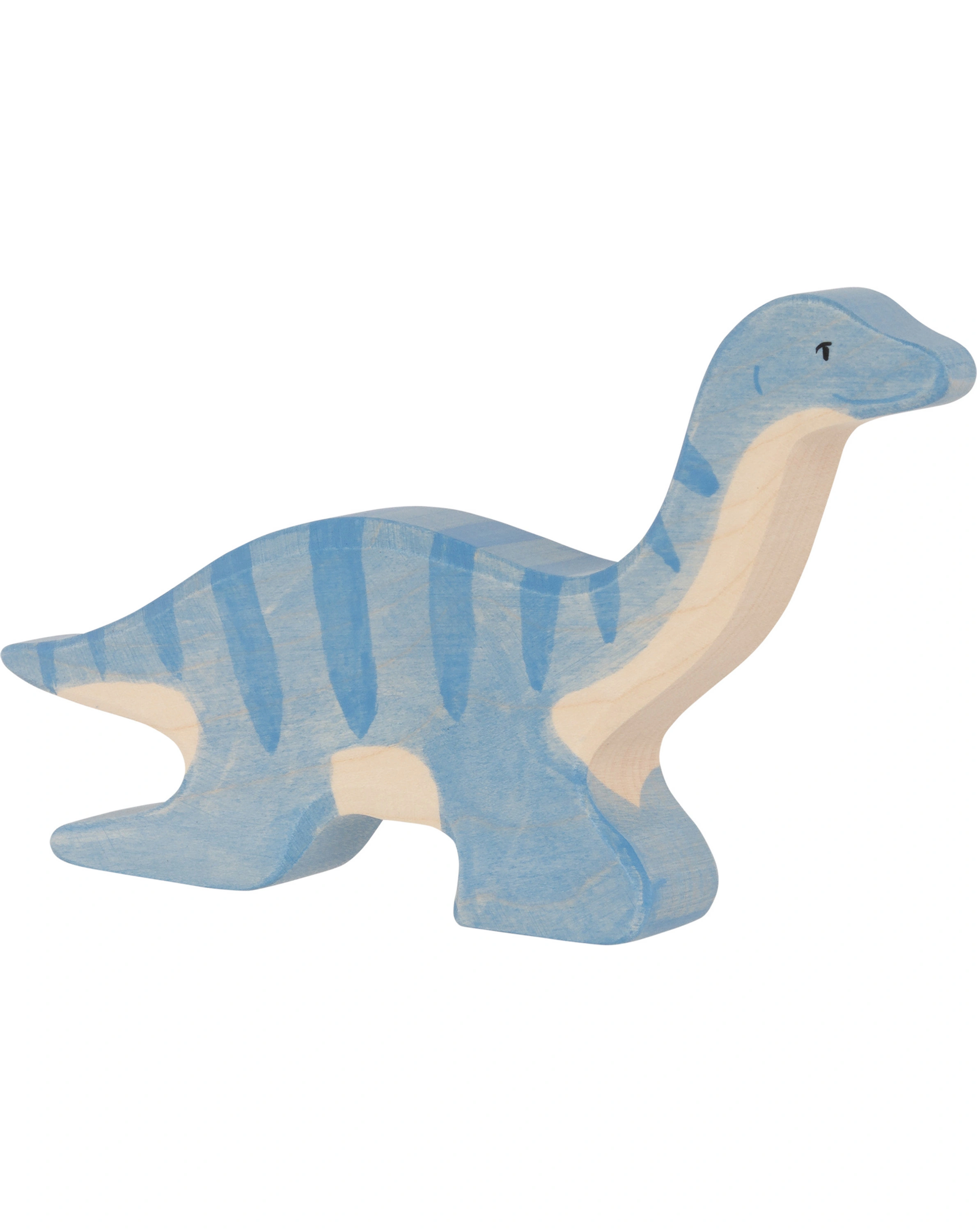 Holztier PLESIOSAURUS in hellblau