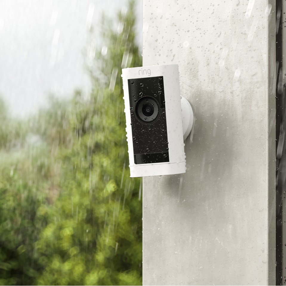 Ring - Stick Up Cam Pro Security Camera White