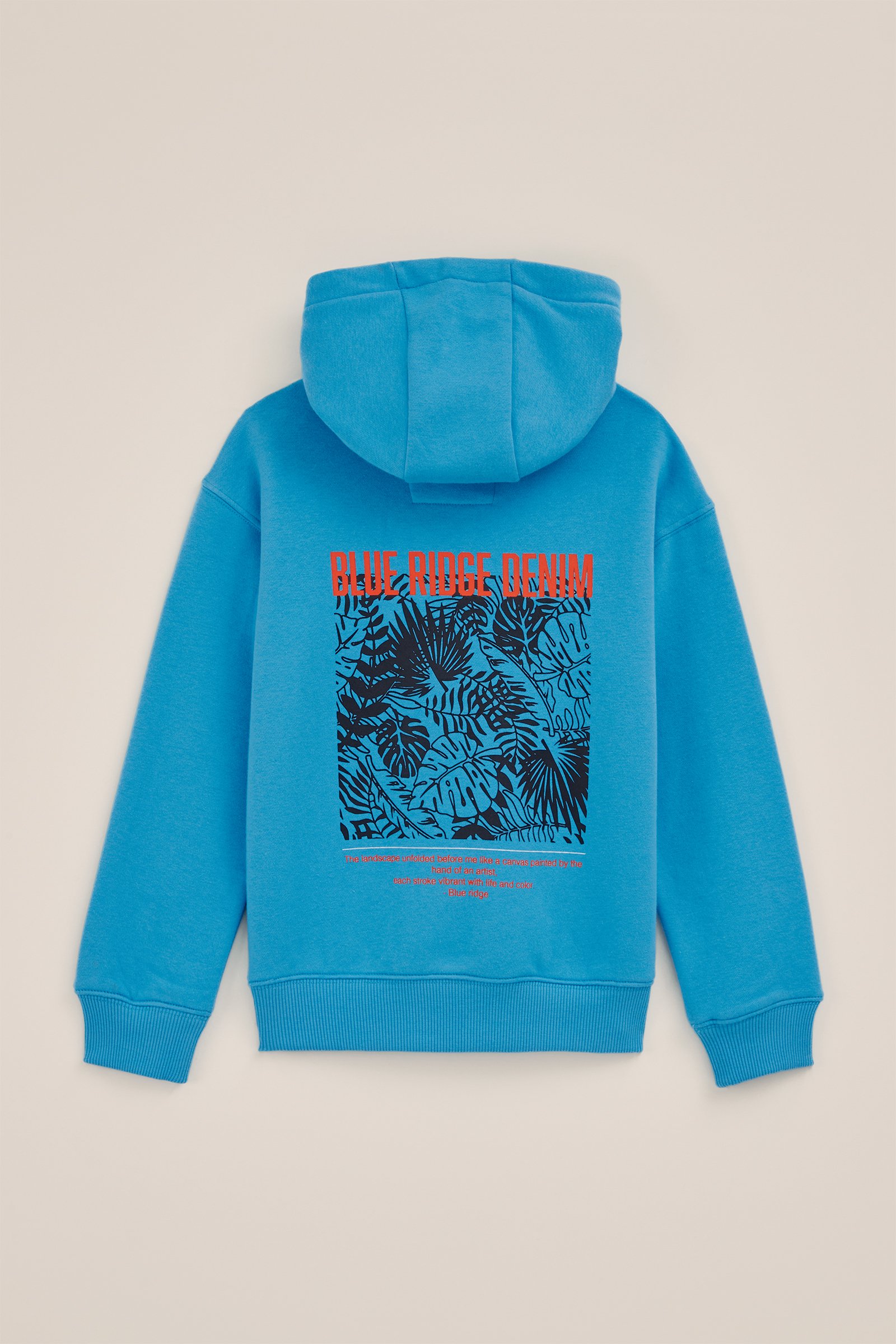 Jongens hoodie met opdruk Blue Ridge Felblauw