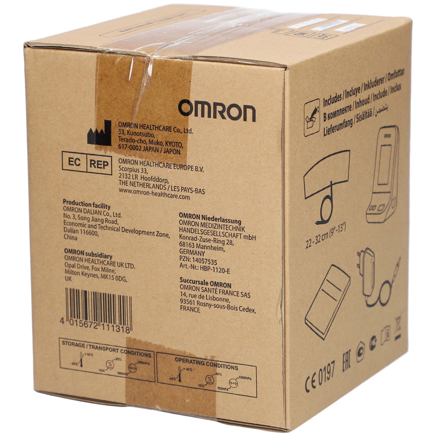 OMRON HBP-1120-E Oberarm Blutdruckmessgerät