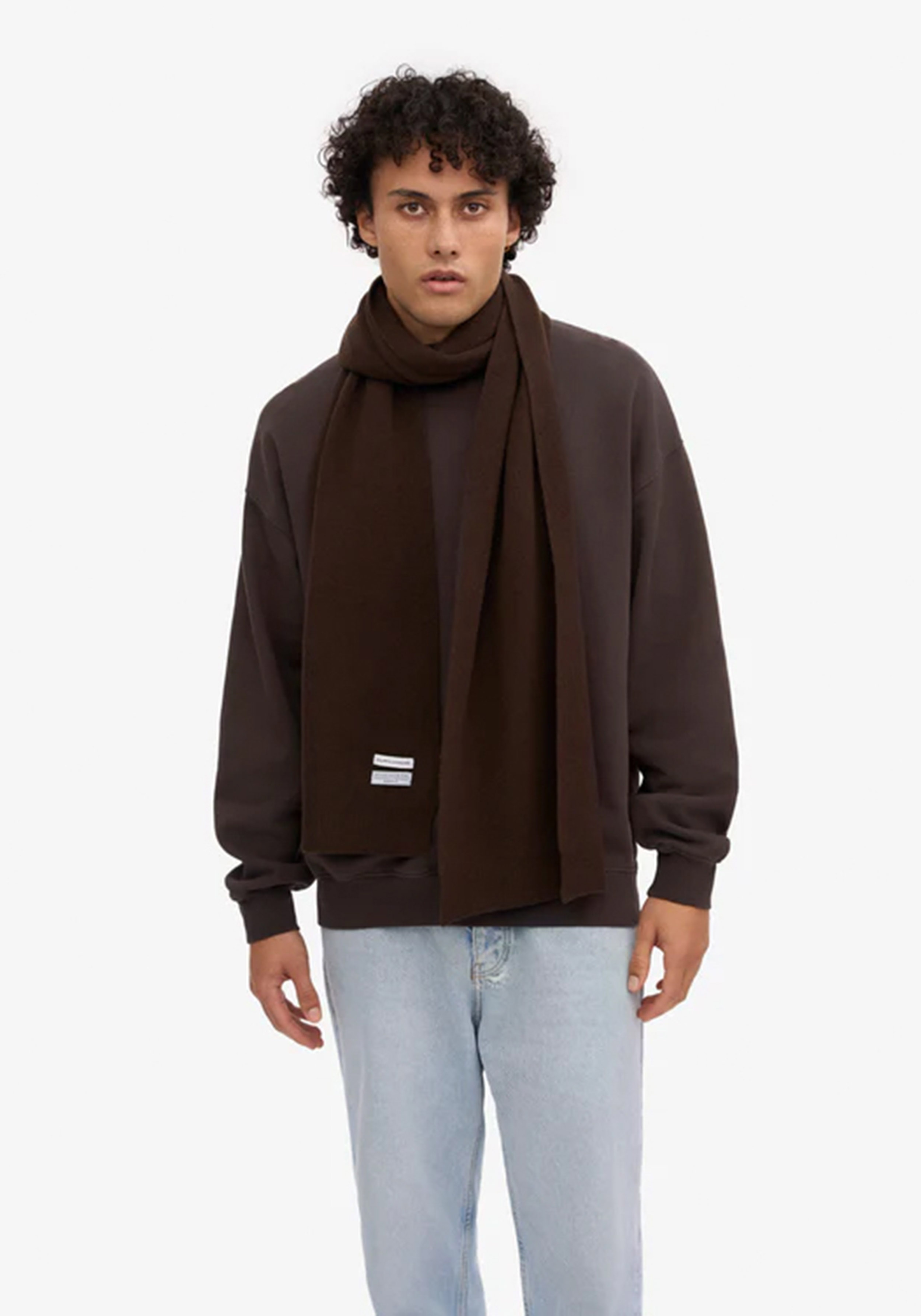 Colorful Standard Merino-Wollschal Coffee Brown