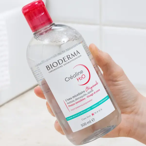 Água Micelar de Limpeza Bioderma Créaline H2O, Pacote com 2 x 500ml