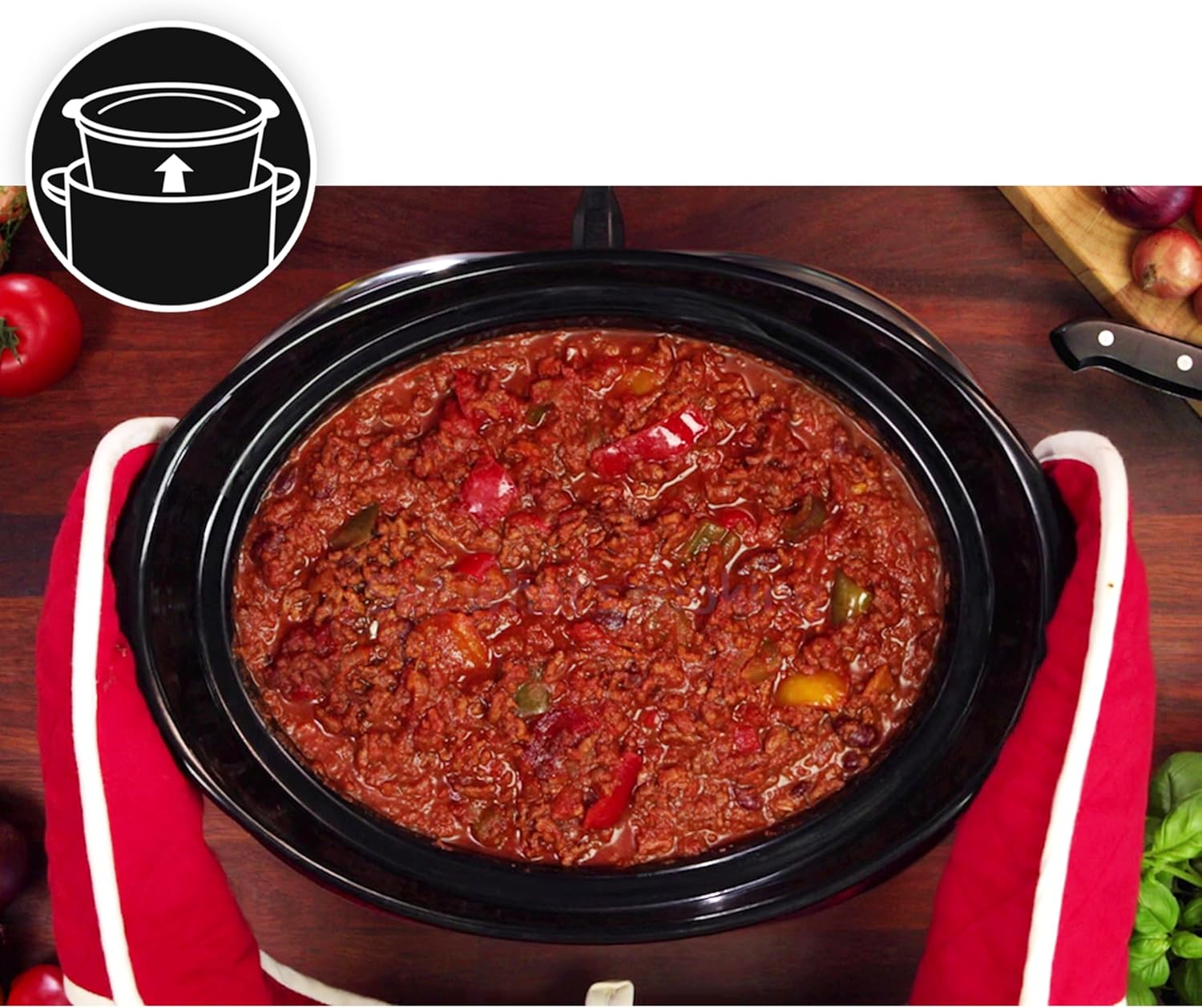Crockpot, elektronischer Schongarer | 5,7 l (5–6 Personen) | programmierbar mit digitalem 20-Stunden-Timer | Edelstahl [SCCPBPP605]