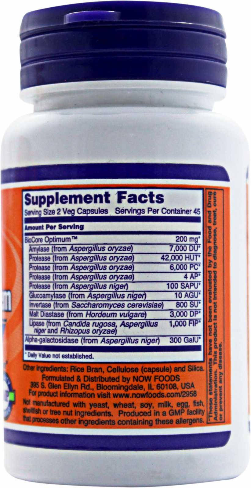 NOW Foods Sistema Digestório Ótimo 90 cápsulas blandas