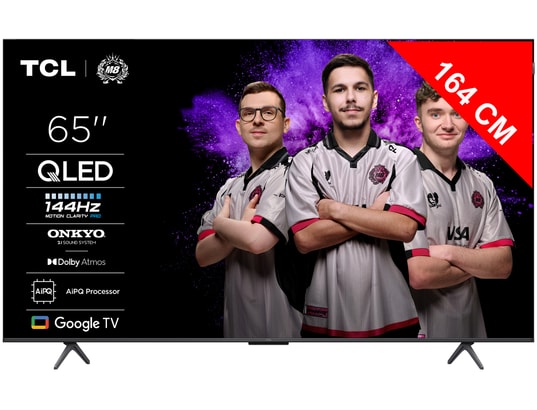 TCL - TV QLED 4K 164 cm 65P89K 4K QLED 144Hz avec Google TV 2025