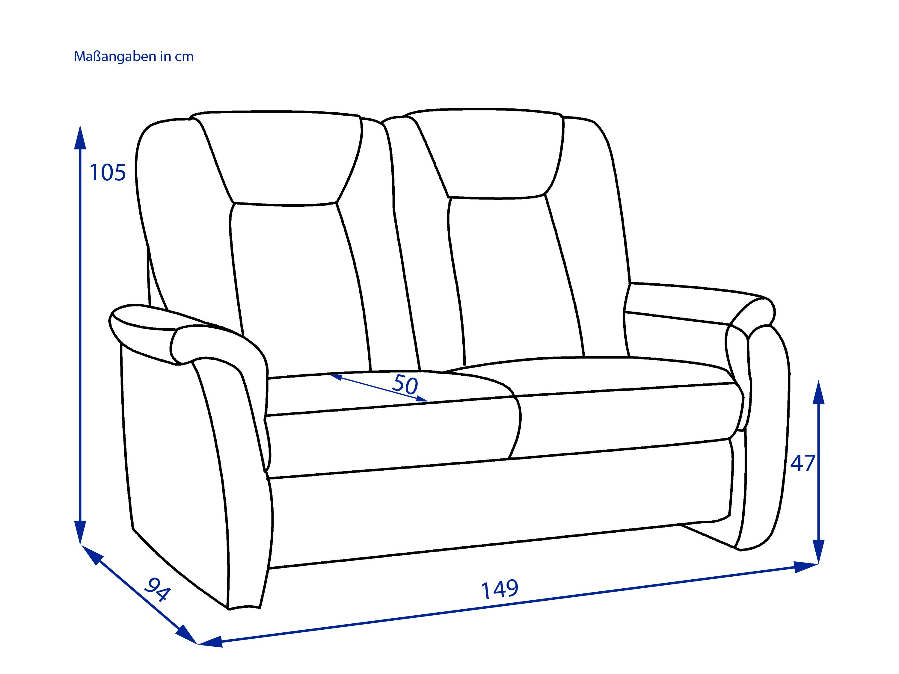 Sofa 2 Sitzer Elastoform Sean
