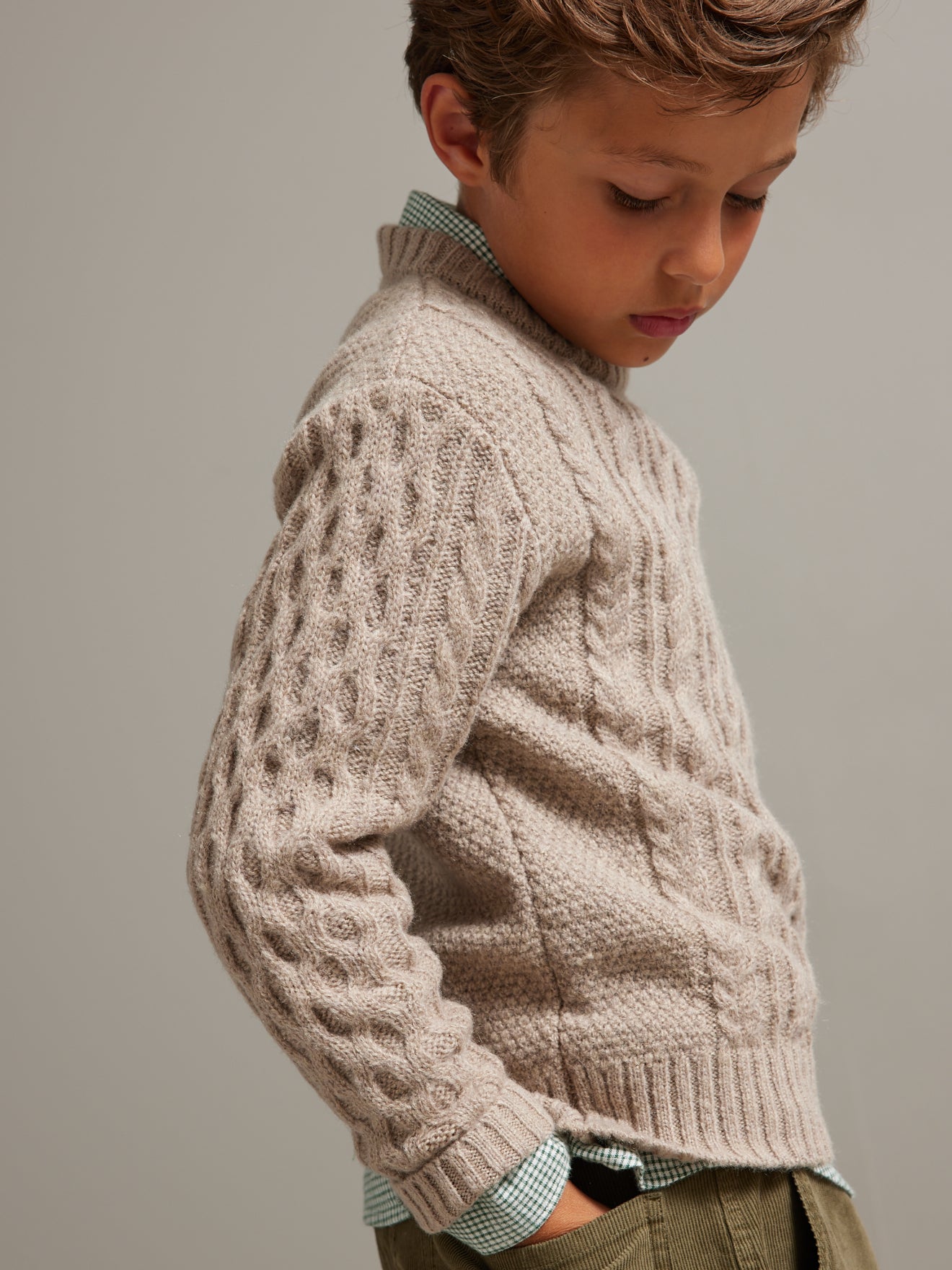 Pull torsadé Garçon