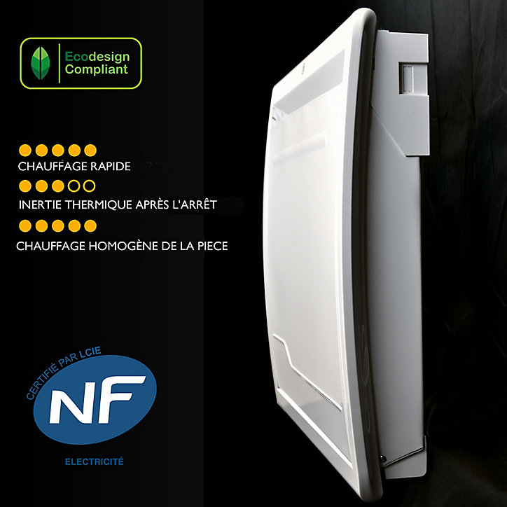 Radiateur électrique à inertie sèche Deltacalor Delicato 1500W