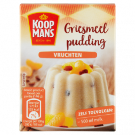Koopmans Griesmeelpudding met vruchten