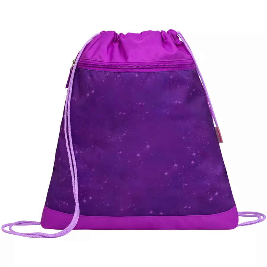 Belmil Schulranzen Motion Schulranzen Set 6-teilig mit Brustgurt, Hüftgurt Purple Sky