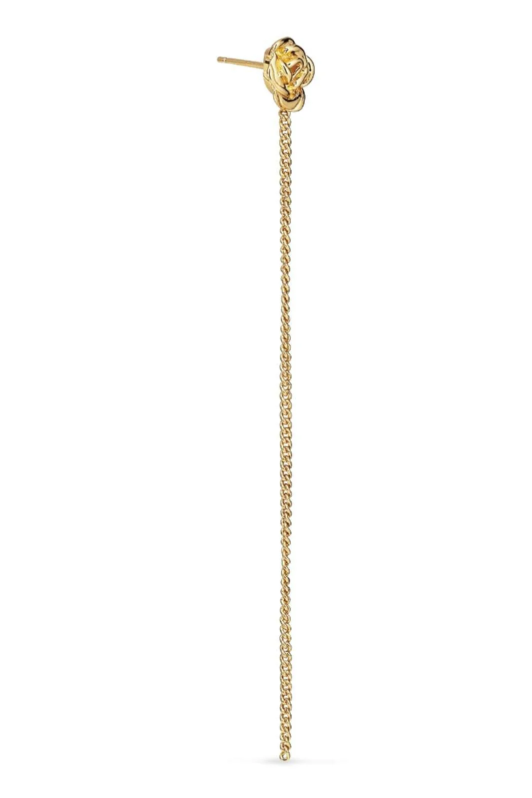 Jane Kønig Rose Chain Stud forgyldt