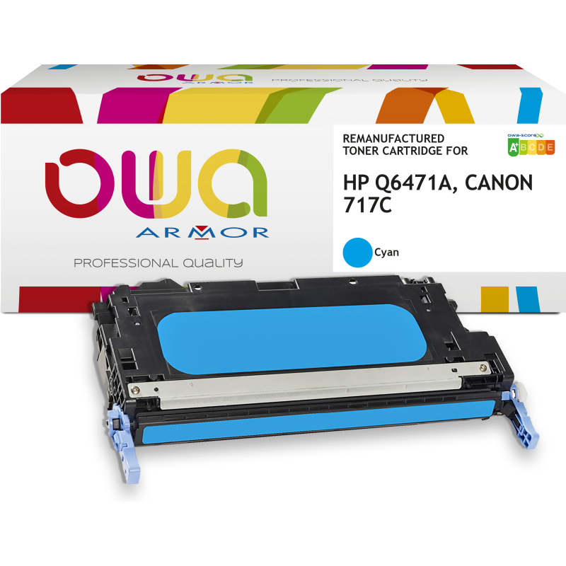 Toner remanufacturé OWA - standard - pour HP Q6471A, CANON 717C