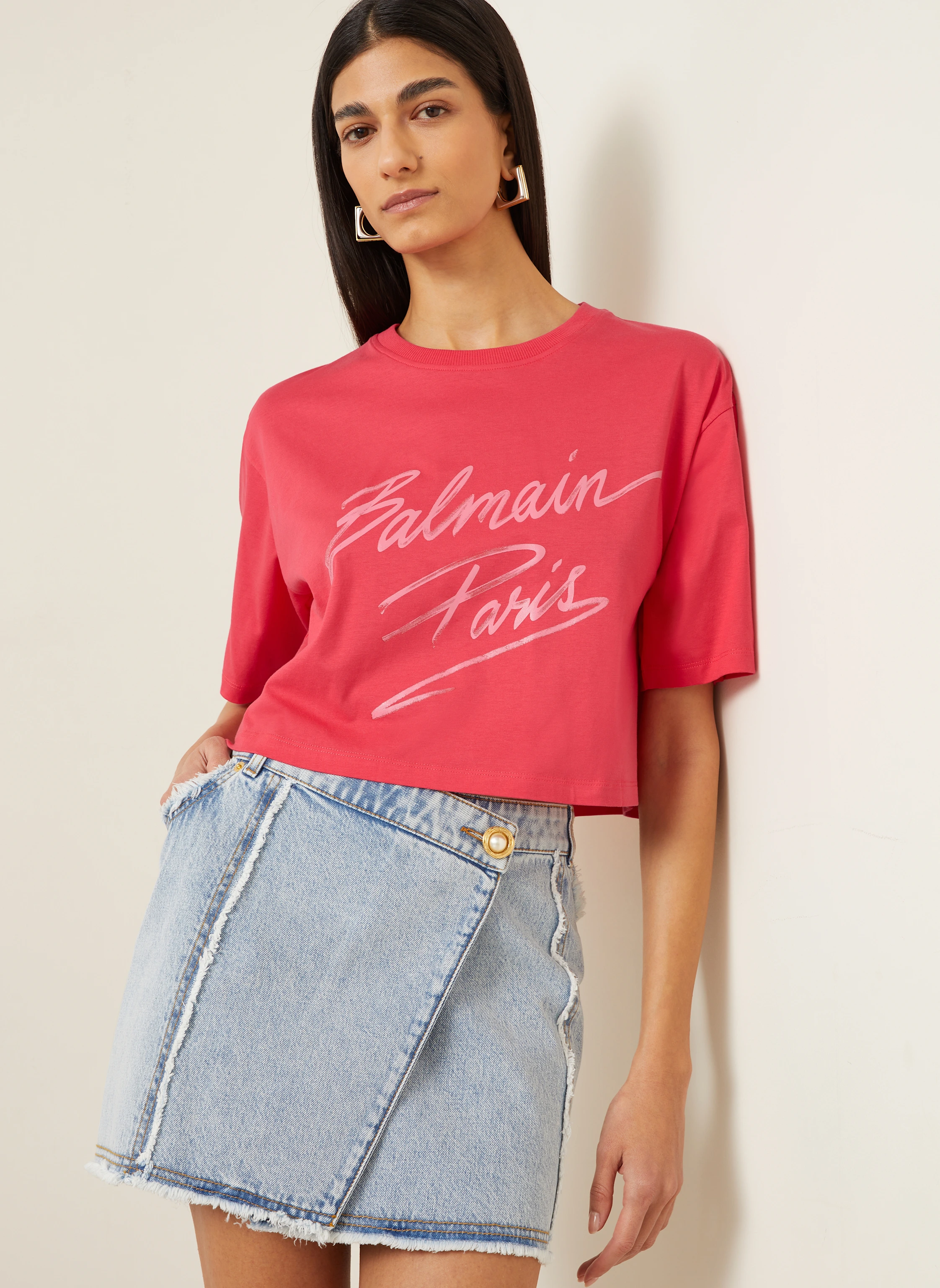 BALMAIN Cropped-Shirt