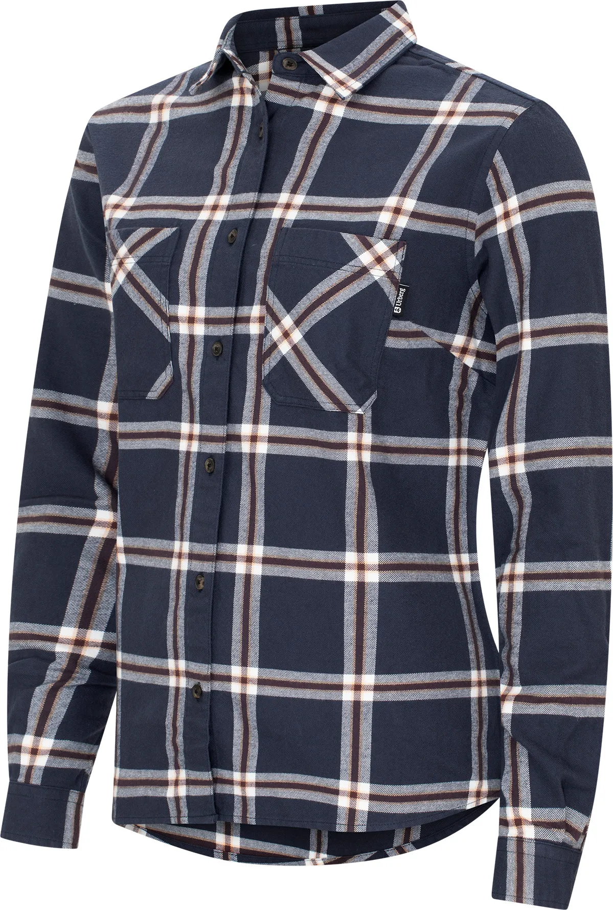 Urberg Two Pocket Flanell Shirt Wmn Blue Nights/huckleberry