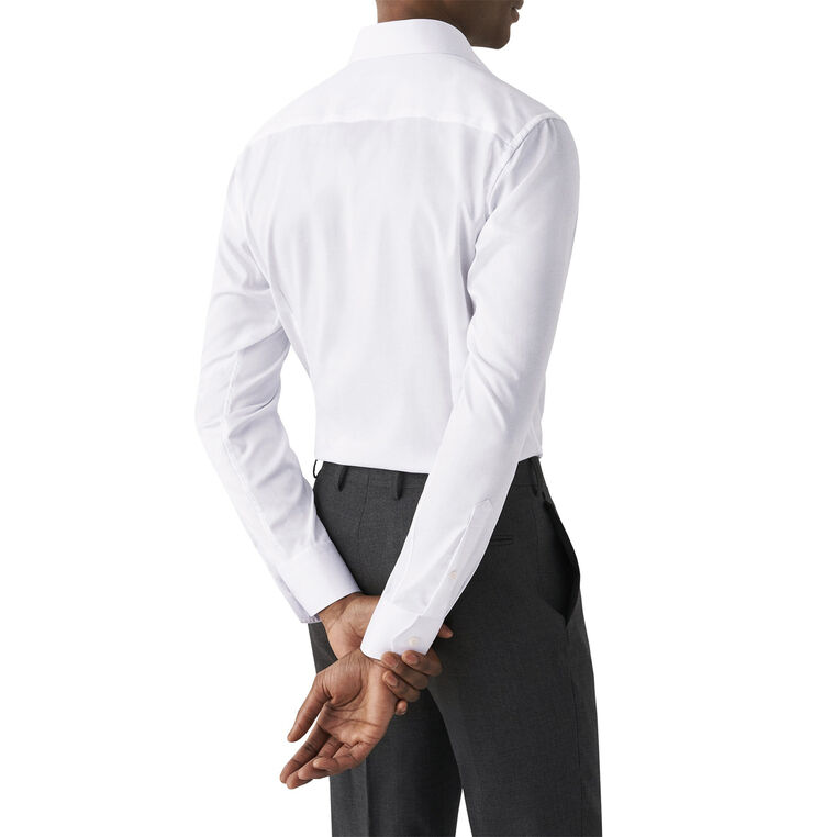 ETON White Signature Twill Shirt - Super Slim Fit Hvid