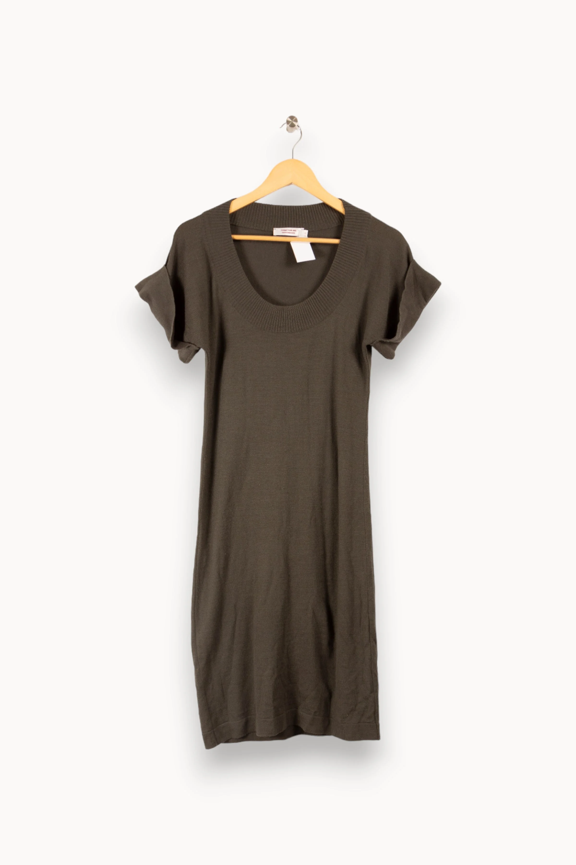 Robe midi sourisette | Gris