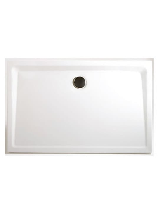 Receveur de douche à poser ou encastrer extra-plat 75 x 160 cm, acrylique, blanc, Schulte