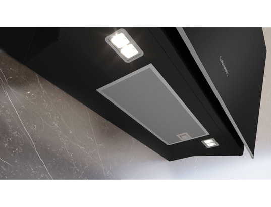 SIEMENS - Hotte decorative murale LC91KLT60, IQ700, 1007 m3/h, Finition verre