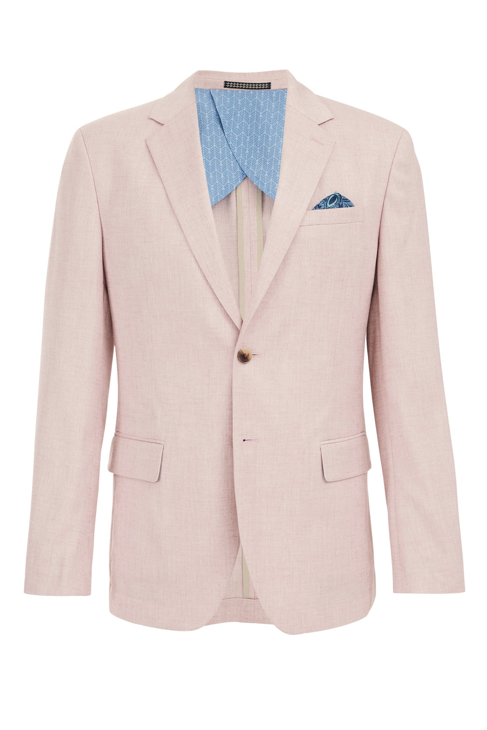 slim fit blazer WE Fashion Lichtroze