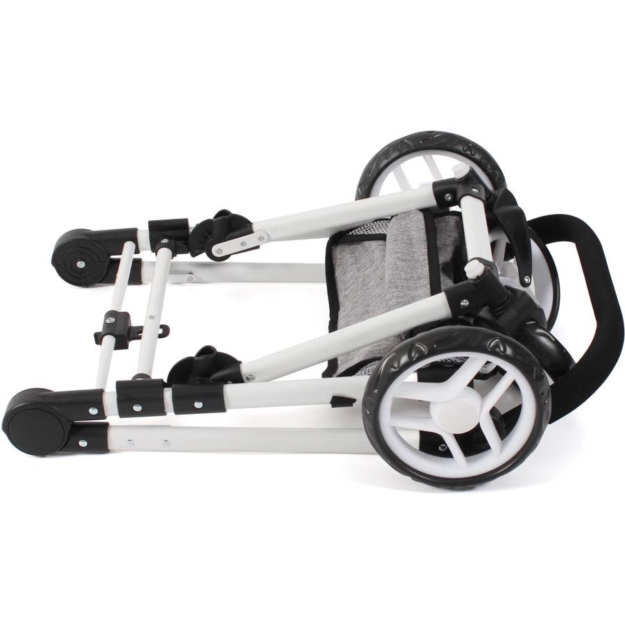 BAYER CHIC 2000 Kombipuppenwagen Fides 3 in 1 grau
