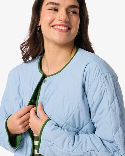 veste réversible Ezra matelassée pour femmes  bleu clair