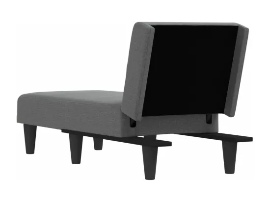 Prolenta Premium - Chaise longue gris foncé tissu