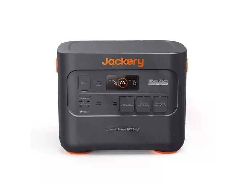 Jackery Power Station Explorer 3000 Pro, 3024 Wh Tragbarer Stromgenerator mit Li-ion NMC Akku inkl. Schutzkit