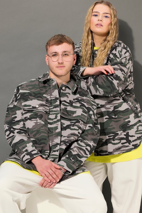 Hemd, oversized, Camouflage, Unisex