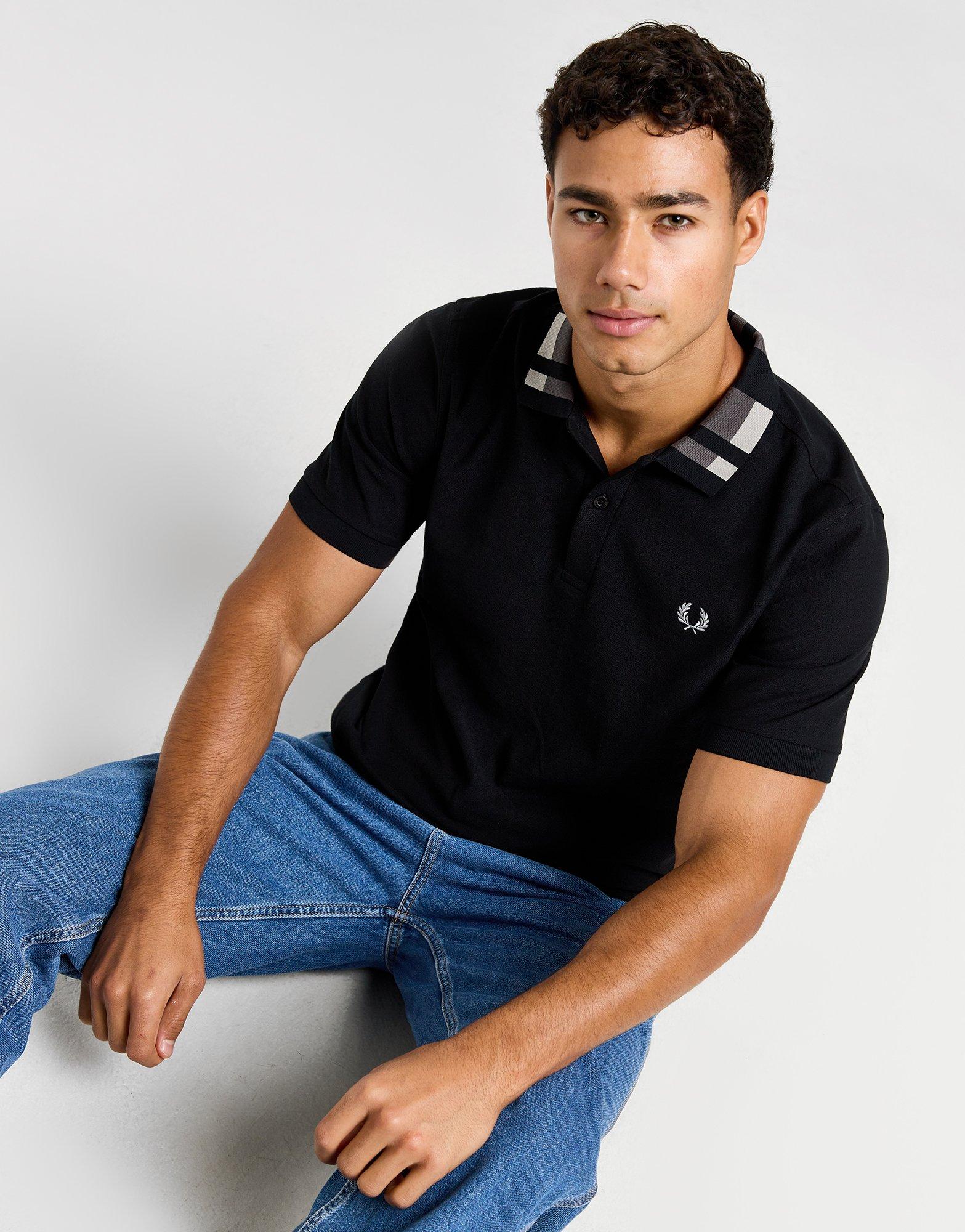 Fred Perry Polo Check Collar Homme