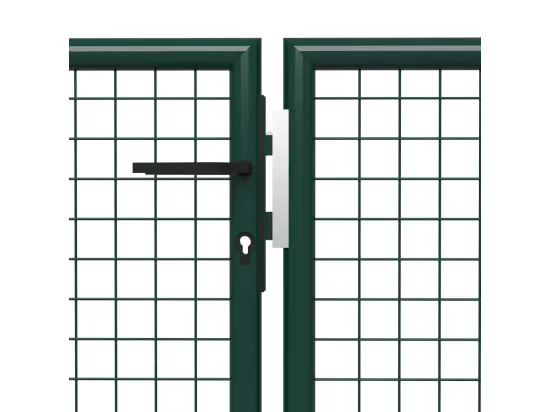 Portail de jardin Acier 500 x 100 cm Vert