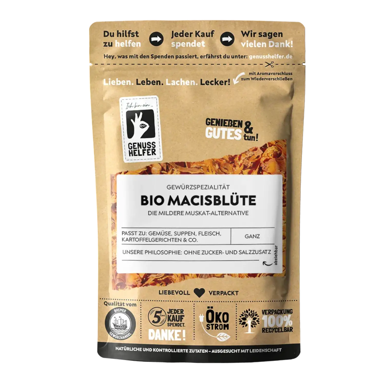 Macis, Muskatblüte, BIO, ganz