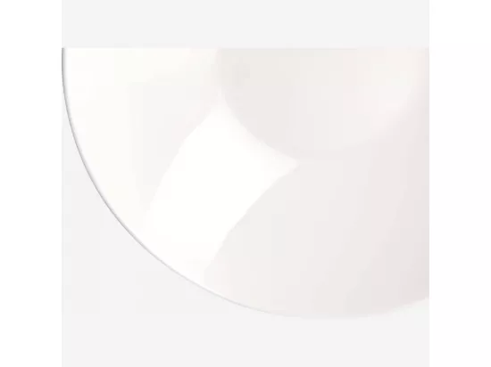 HABITAT - Assiette à pâtes en porcelaine - 24 cm - Blanc (Lot de 6) - Taidu