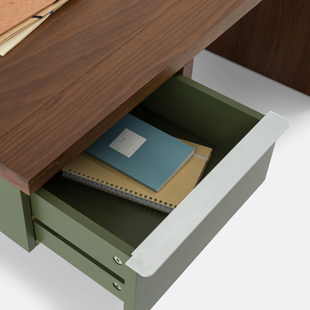 LA REDOUTE INTERIEURS<br>Secretária XL 2 prateleiras, Siem