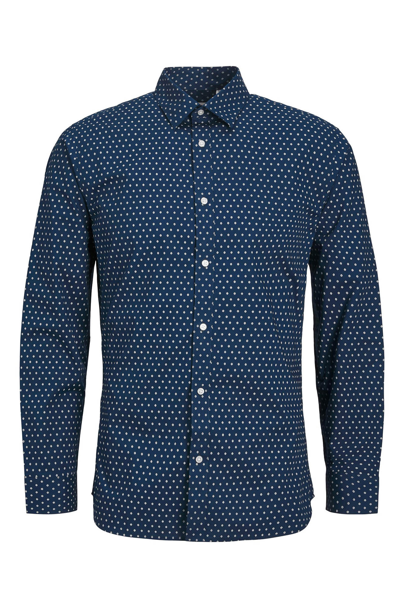 Camisa slim fit com microestampa