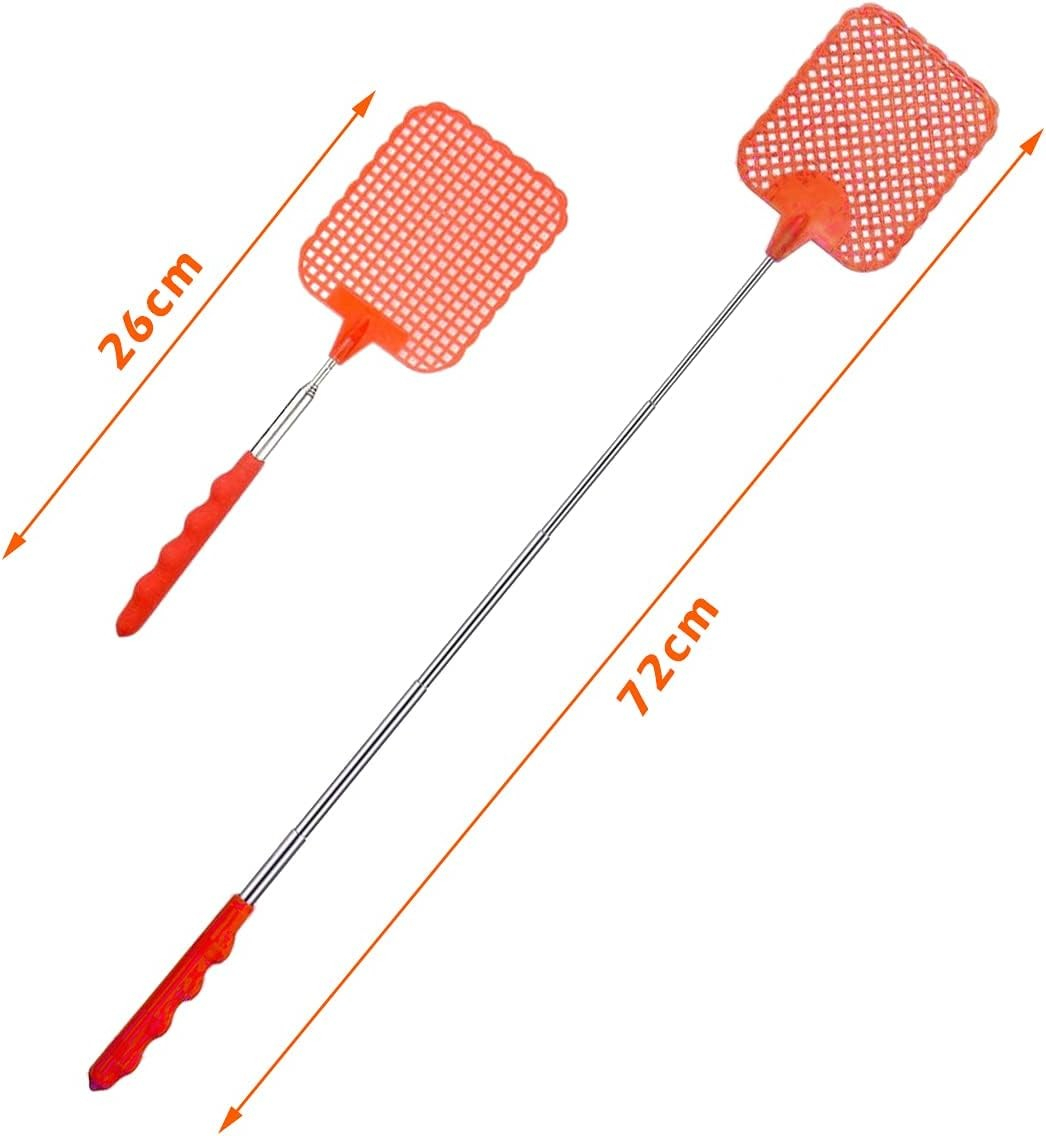 (5er Set) 26-72cm Teleskop Mücken Moskito Fliegenklatsche Ausziehbare Fliegenfänger - Assortiert