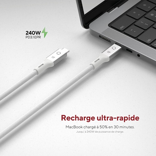 Chargeur et câble d'alimentation PC Lnq USB4 USB-C 1M
