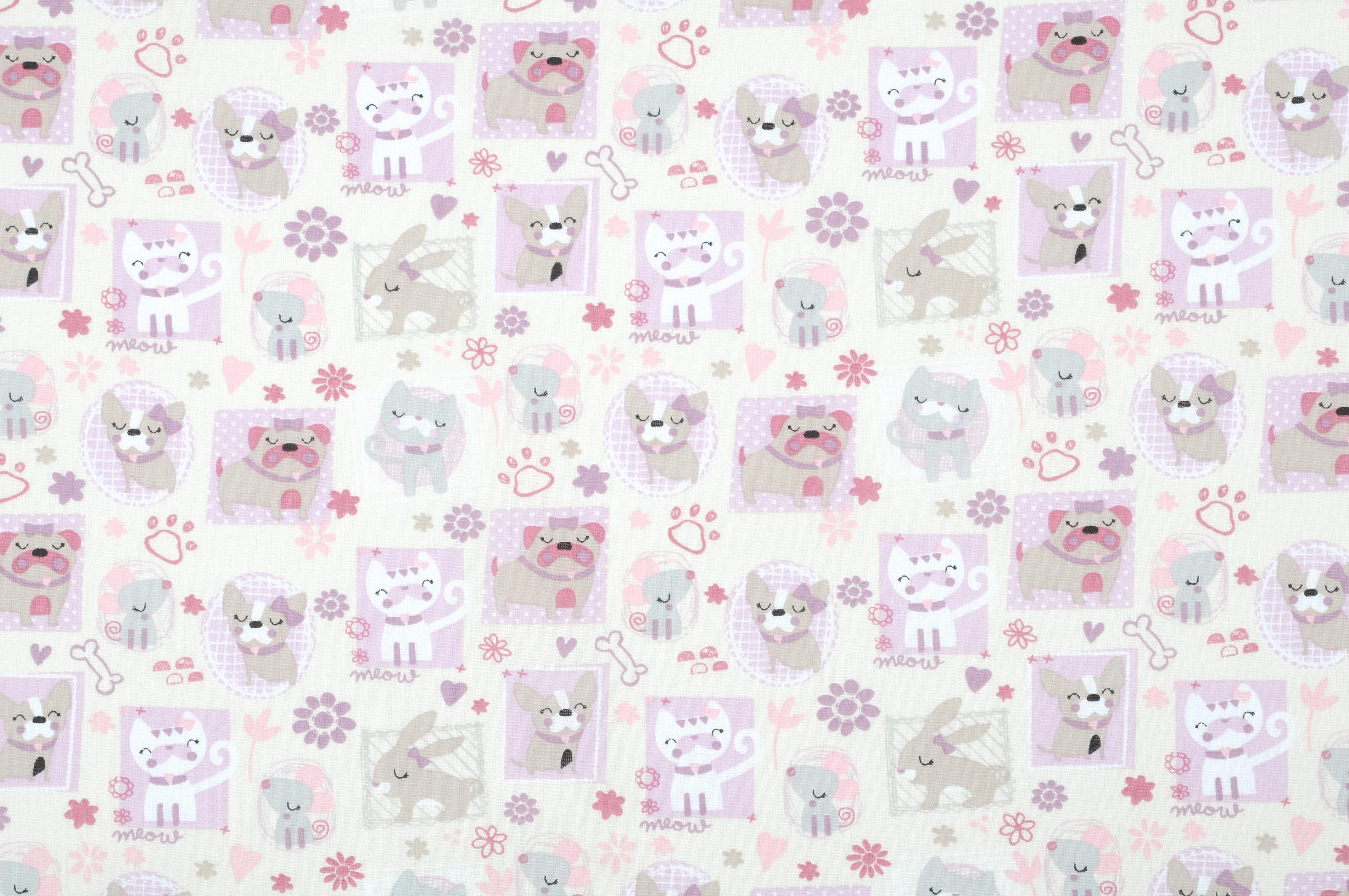 PETS TOILE HERAULT 140CM COTON VIOLINE-2
