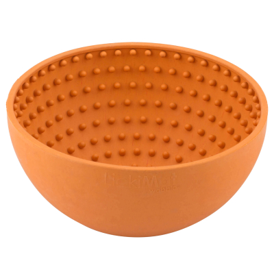 LickiMat Hundenapf mit Noppen Wobble orange