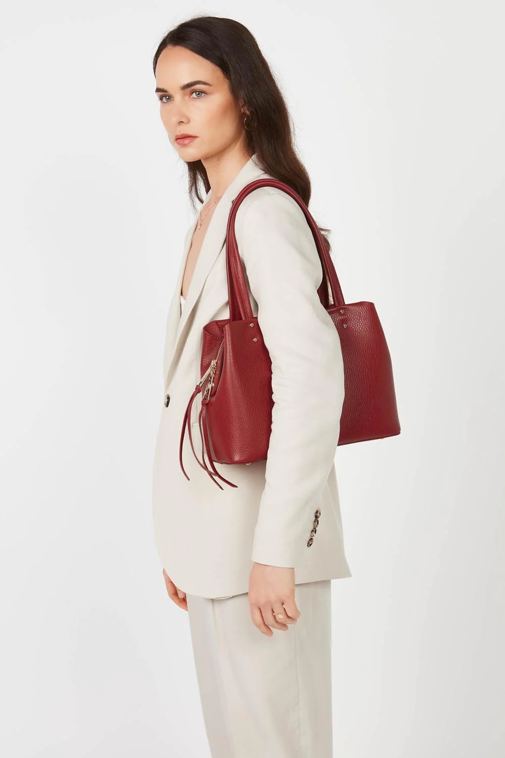 Foulonné Double-Sac cabas épaule