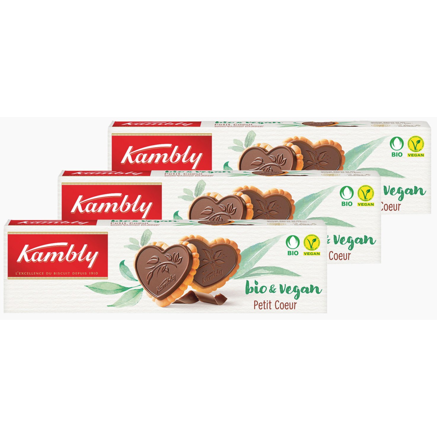 Kambly Bio&Vegan Petit Coeur 3x80g