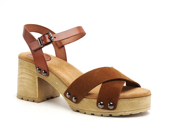 Porronet nu pieds talons femme fi2881 marron