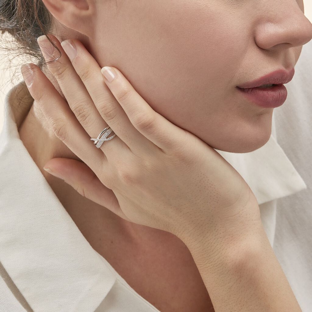 Bague Emilie Or Blanc Diamant