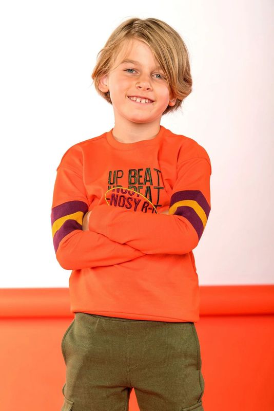 B.NOSY jongens sweater - Oranje