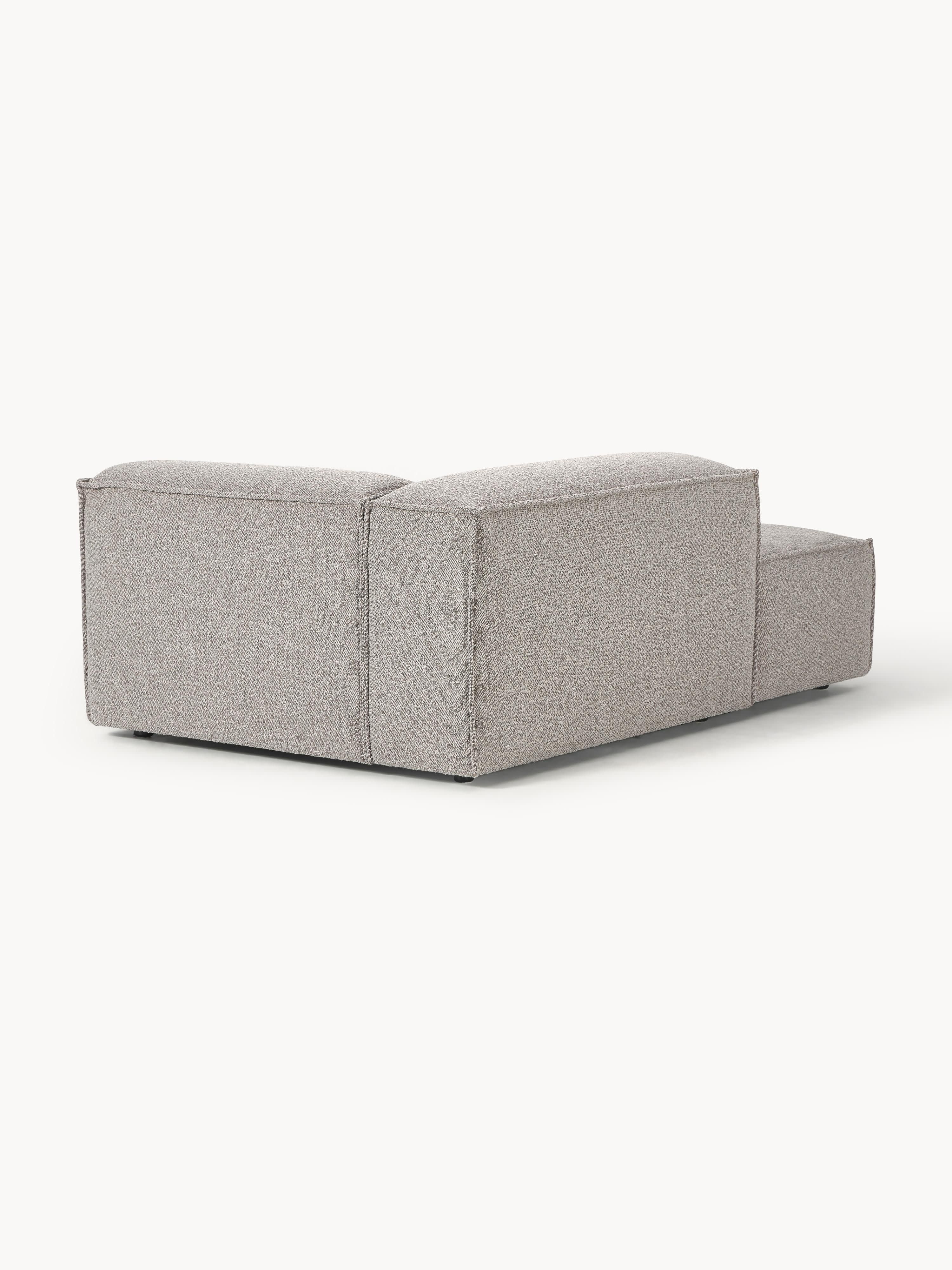 Chaise longue hoekmodule Lennon van bouclé