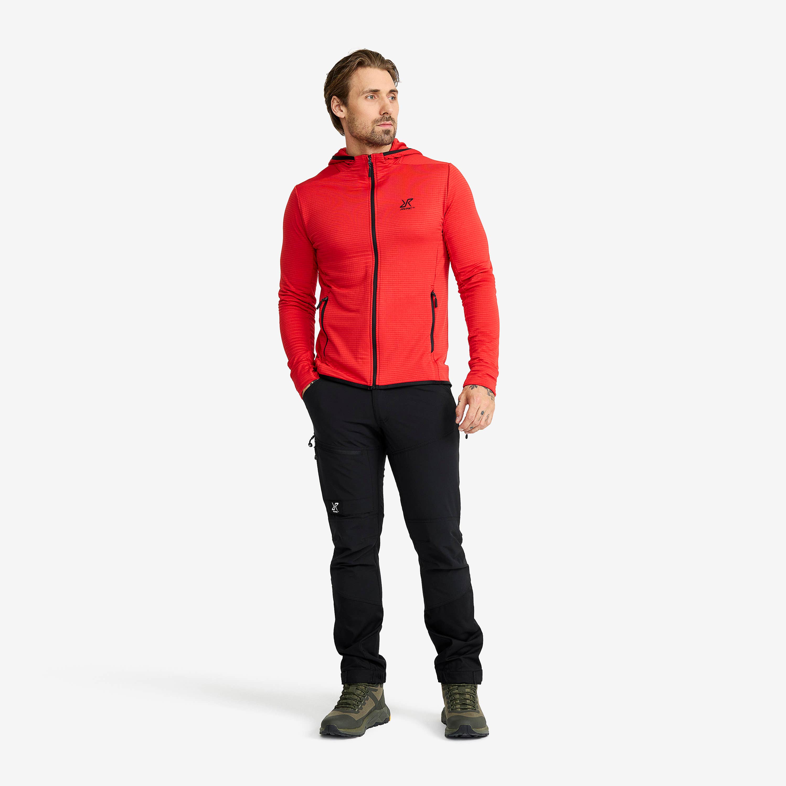 Waffle Hoodie Herre Mars Red